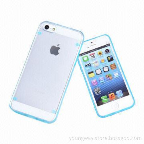 Clear PC + TPU Covers for iPhone 5c Noctilucent, Various Colors Available